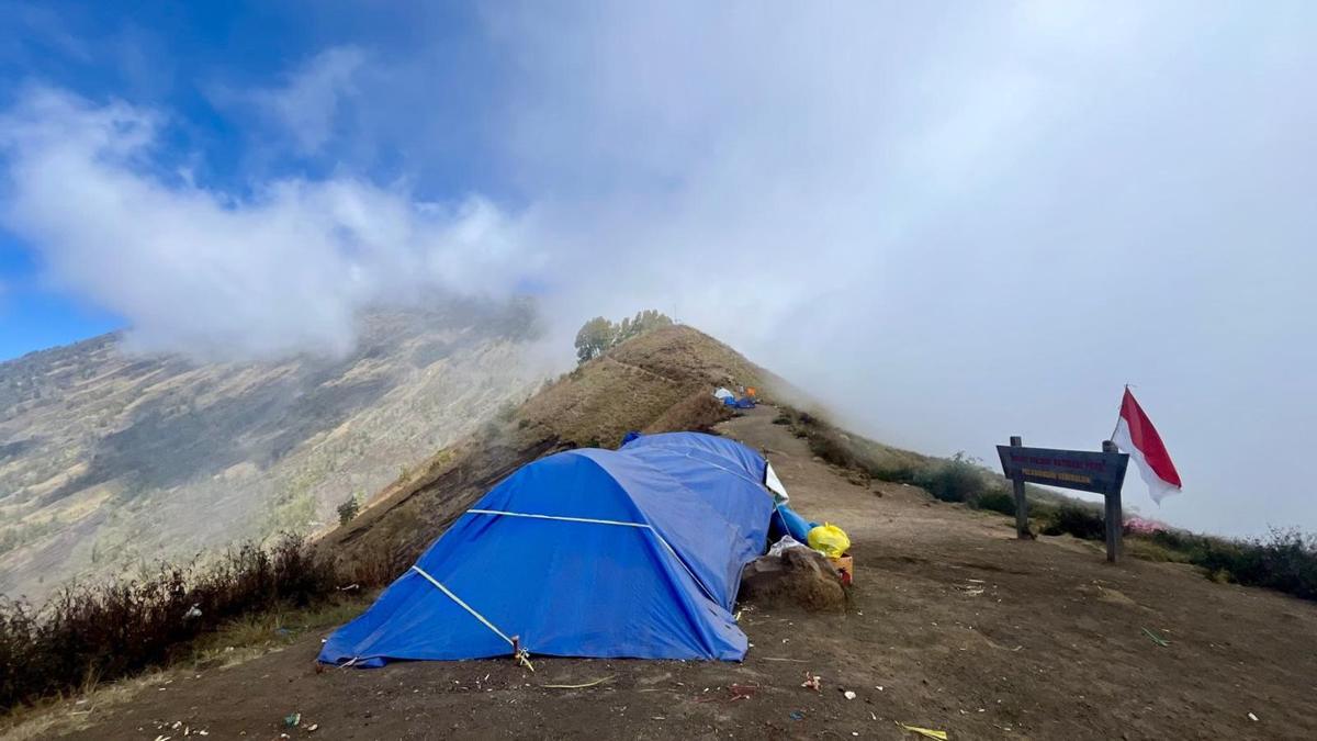 Our tent on the rim