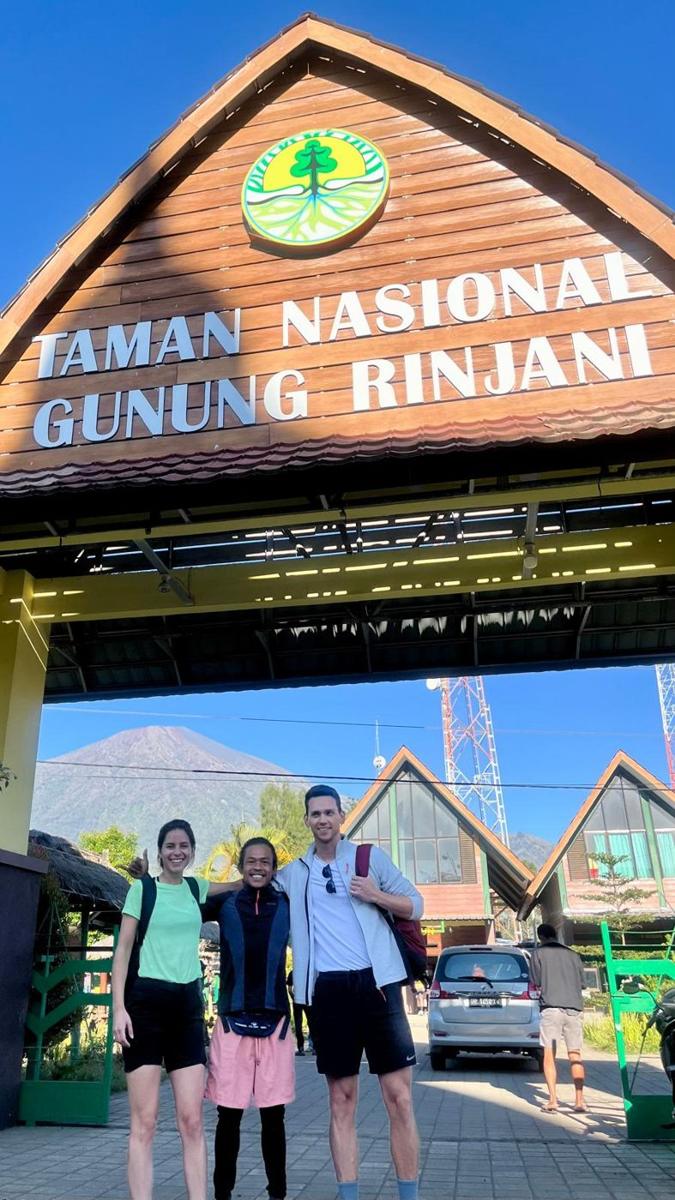 The national park gate at Sembalun