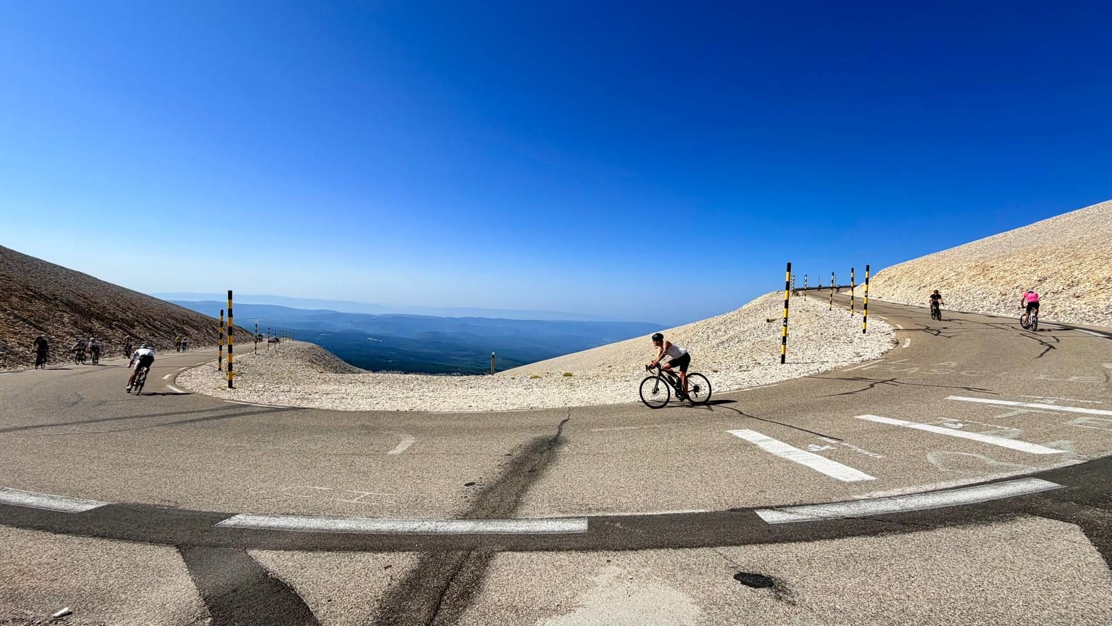 The final hairpin, above the treeline