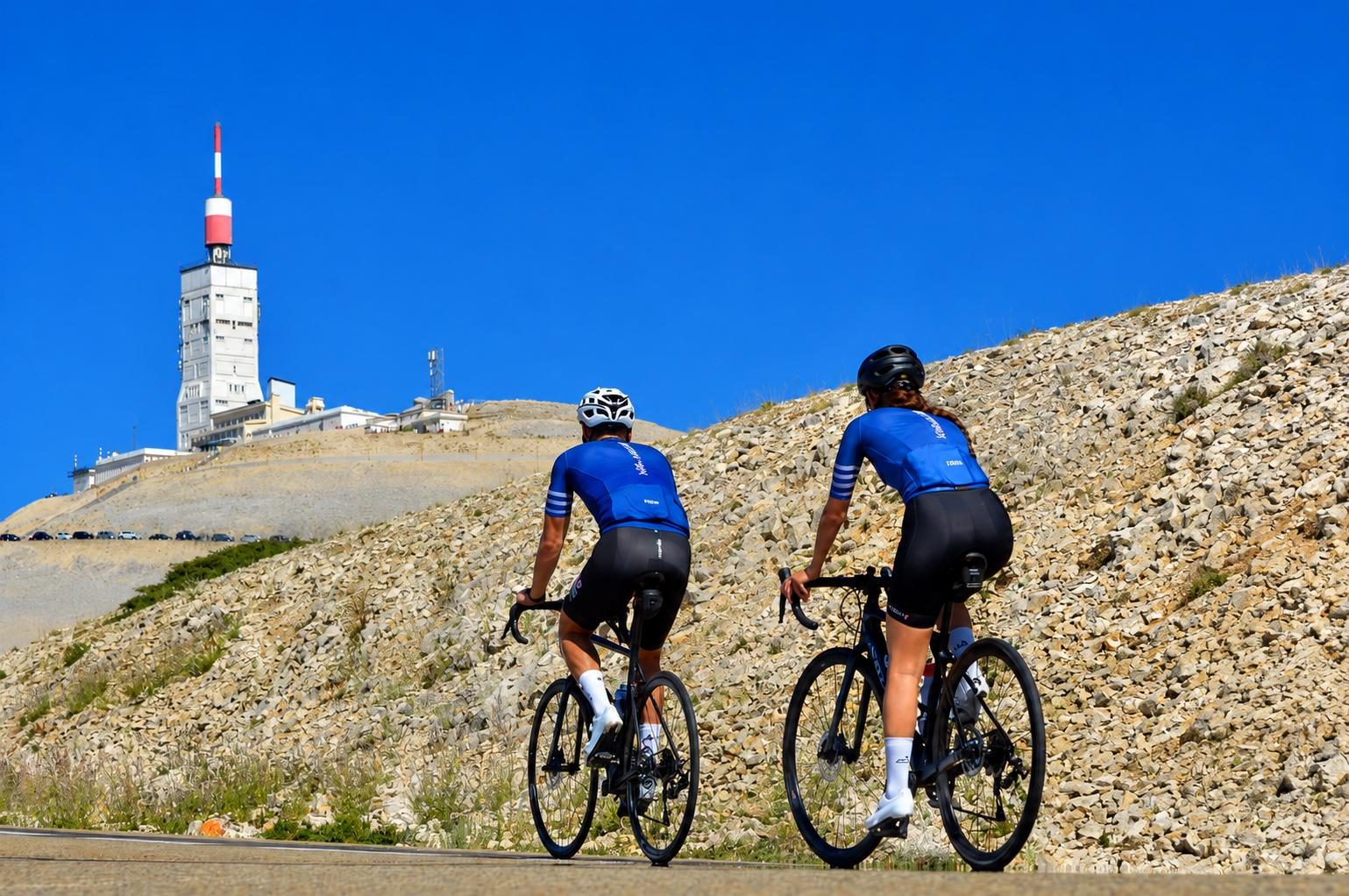 The last metres below the summit tower