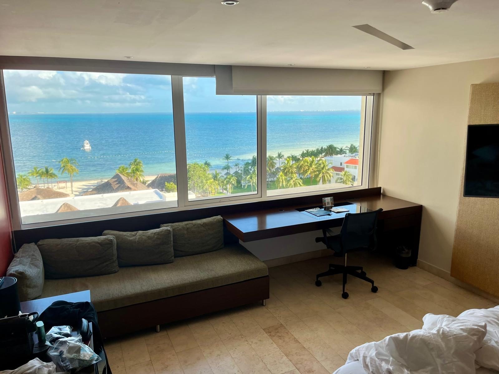 Our room, over the Caribbean