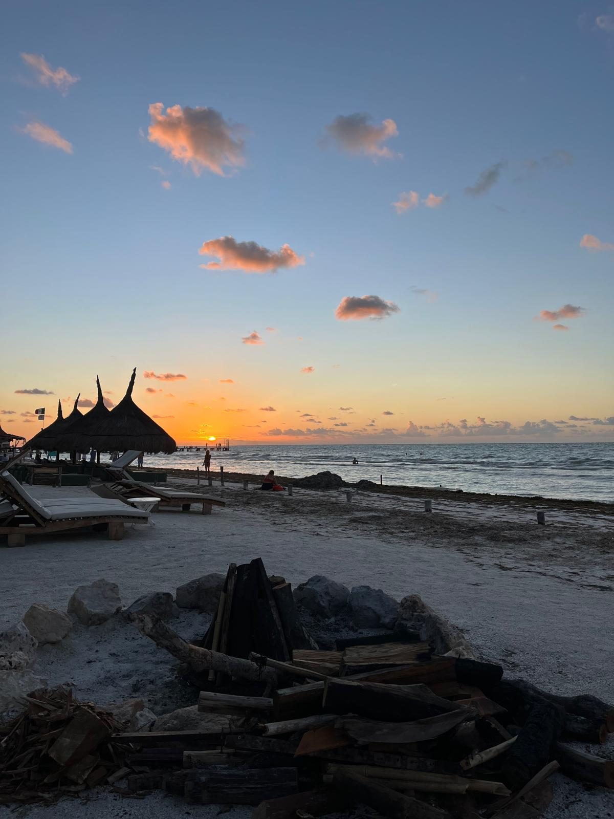 Sunset from the beach