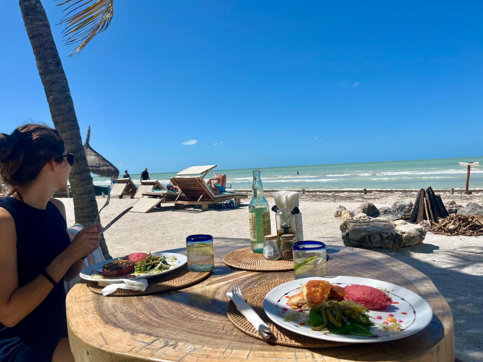 Lunch on the sand